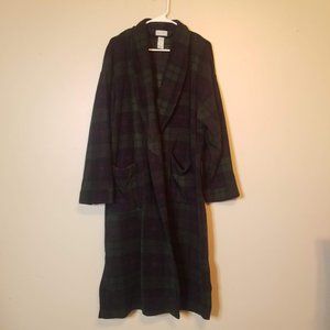 Vintage Christian Dior Men's Plaid One Size Robe